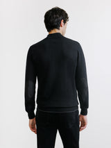 Black high-neck sweater