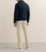 Blouson en suédine marine