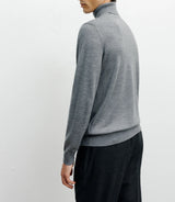 Grey turtleneck sweater