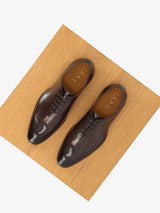 Richelieu en cuir marron foncé