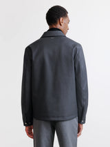 Blouson col chemise anthracite