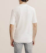 Polo en maille écru