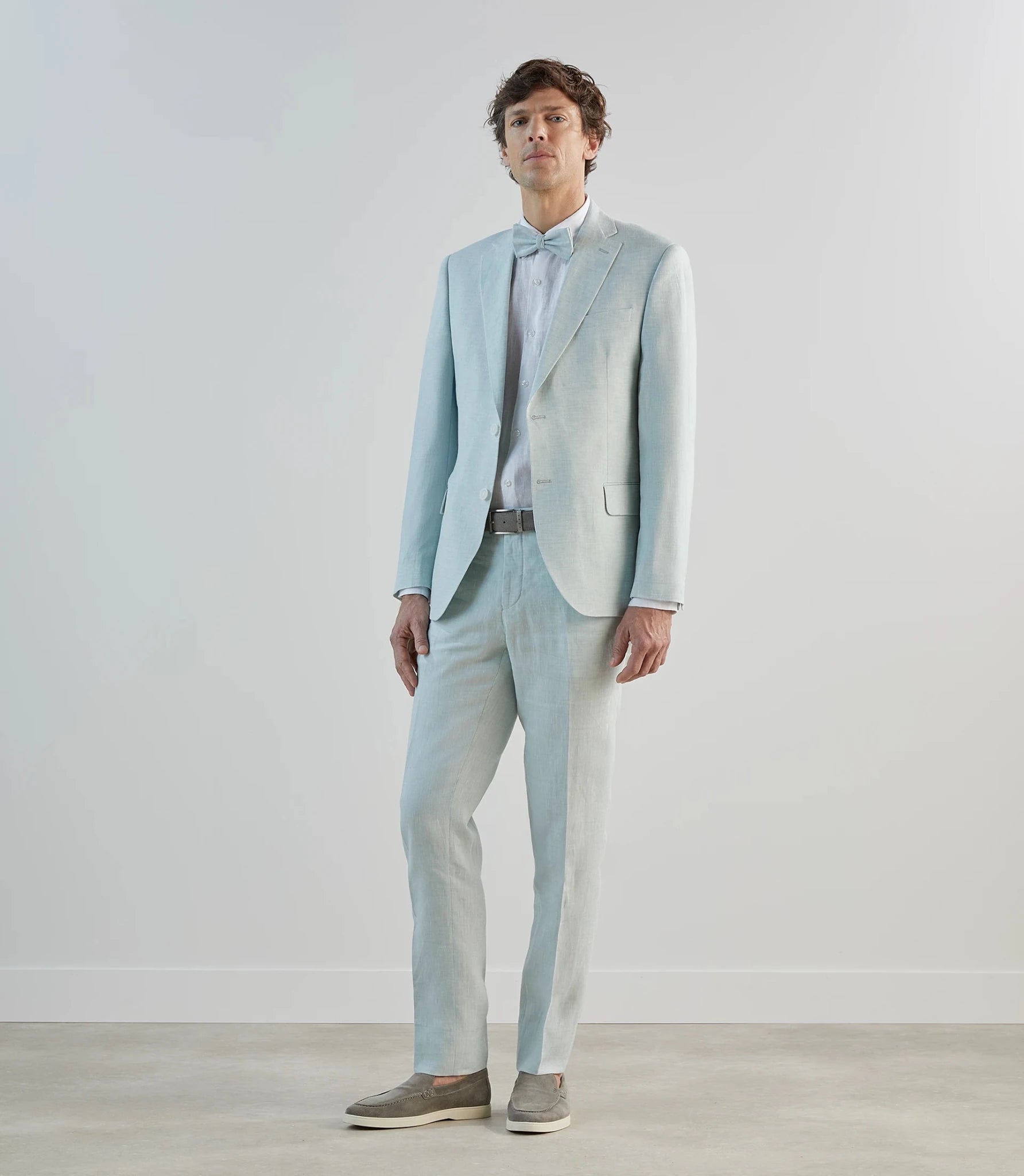 Gilet ville 100% lin vert d'eau - IZAC