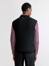 Pull sans manches noir