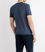 T-shirt col V marine - IZAC