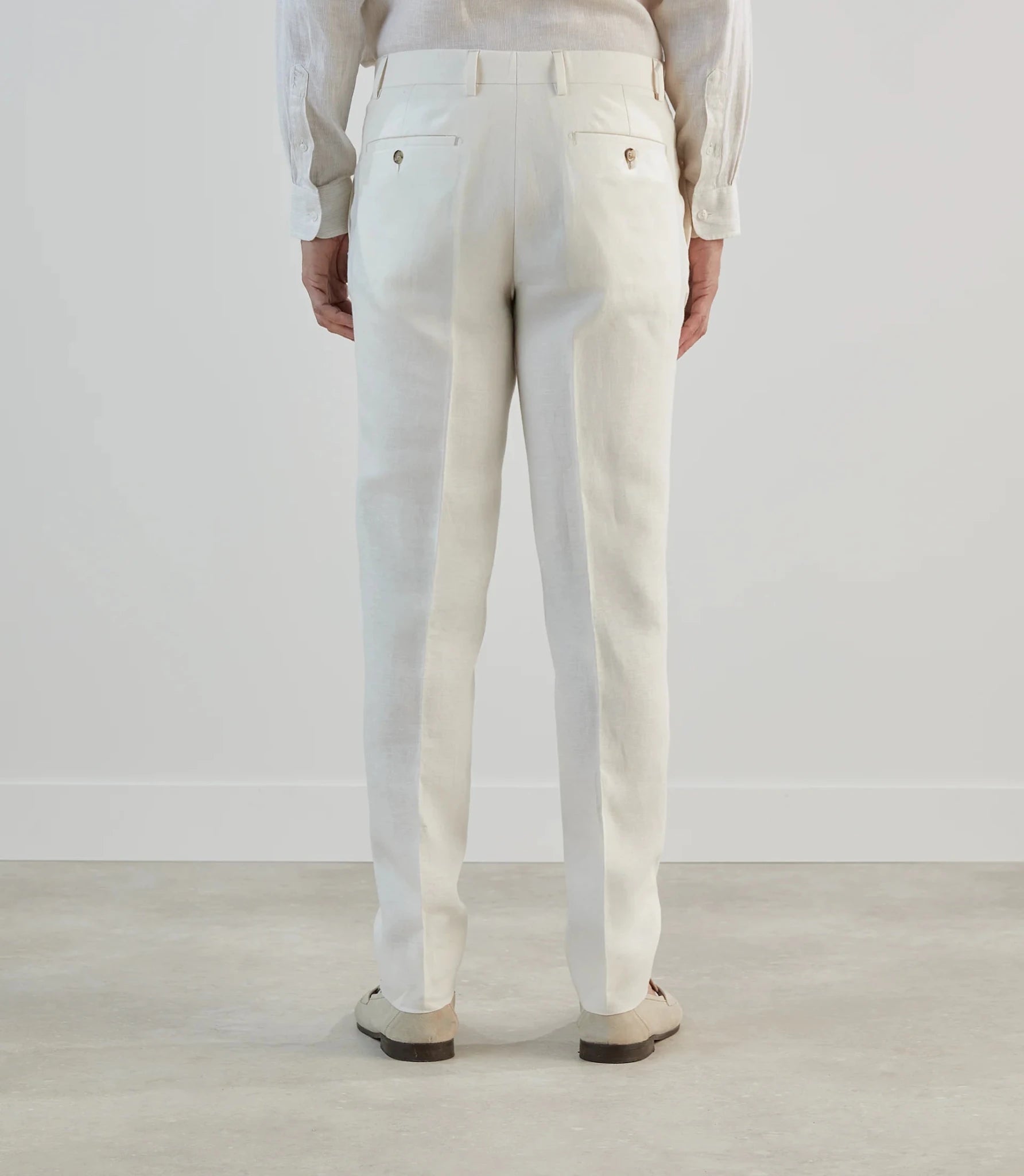 Pantalon ville 100% lin écru - IZAC