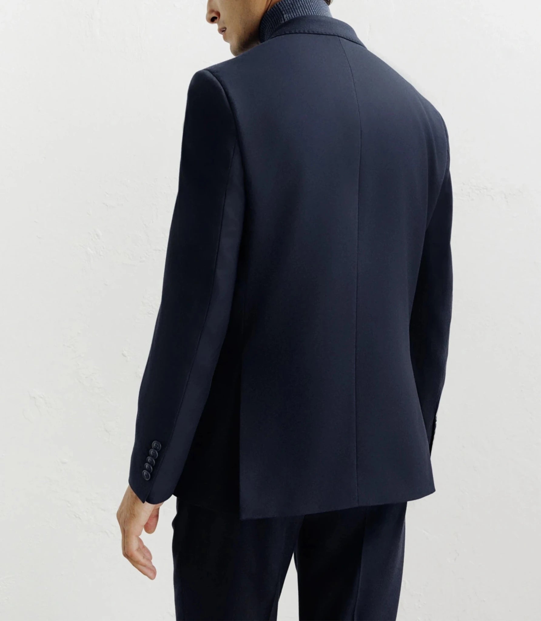 Veste ville en flanelle marine