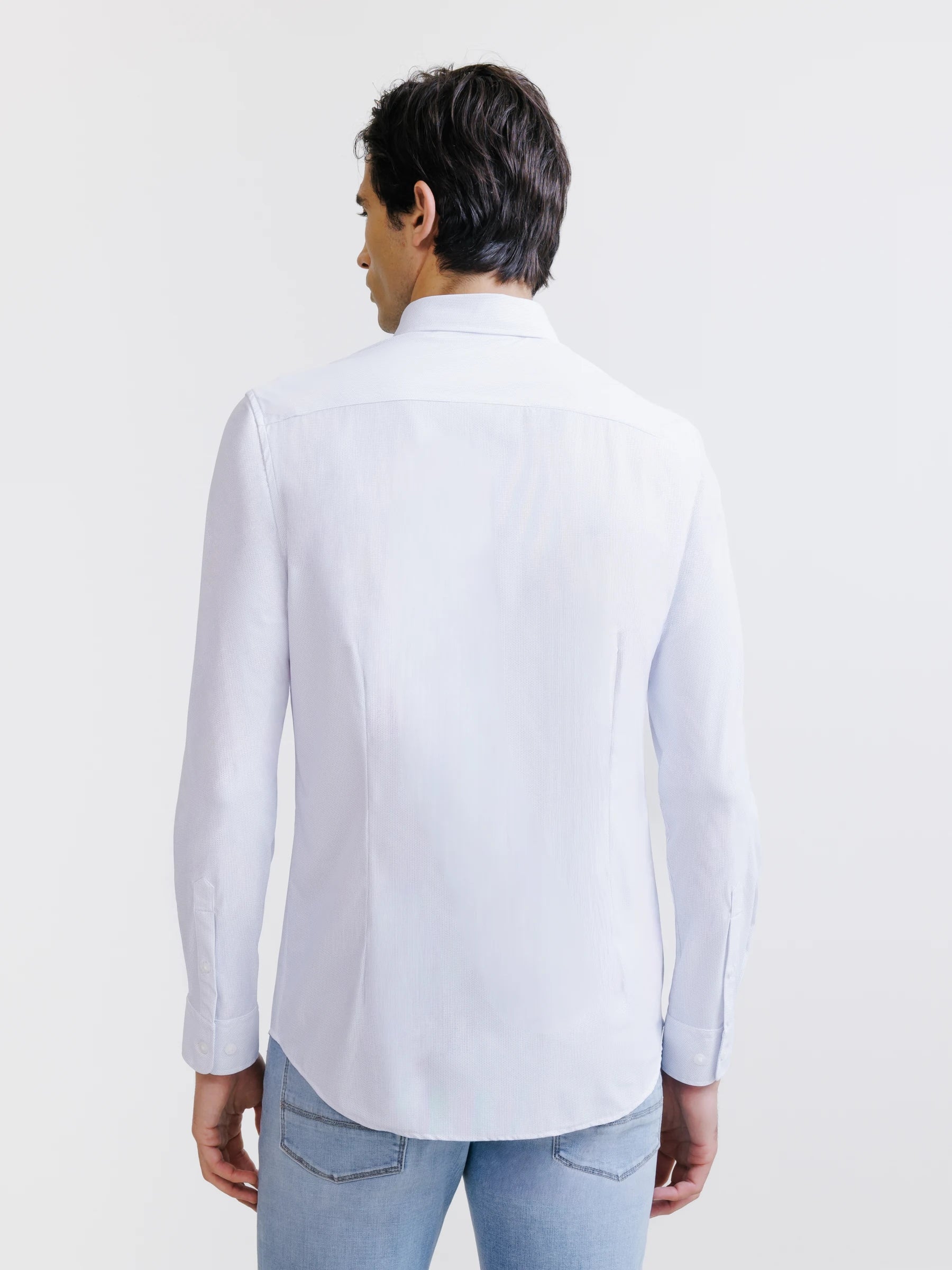 Chemise slim ciel