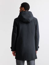 Lightweight black parka