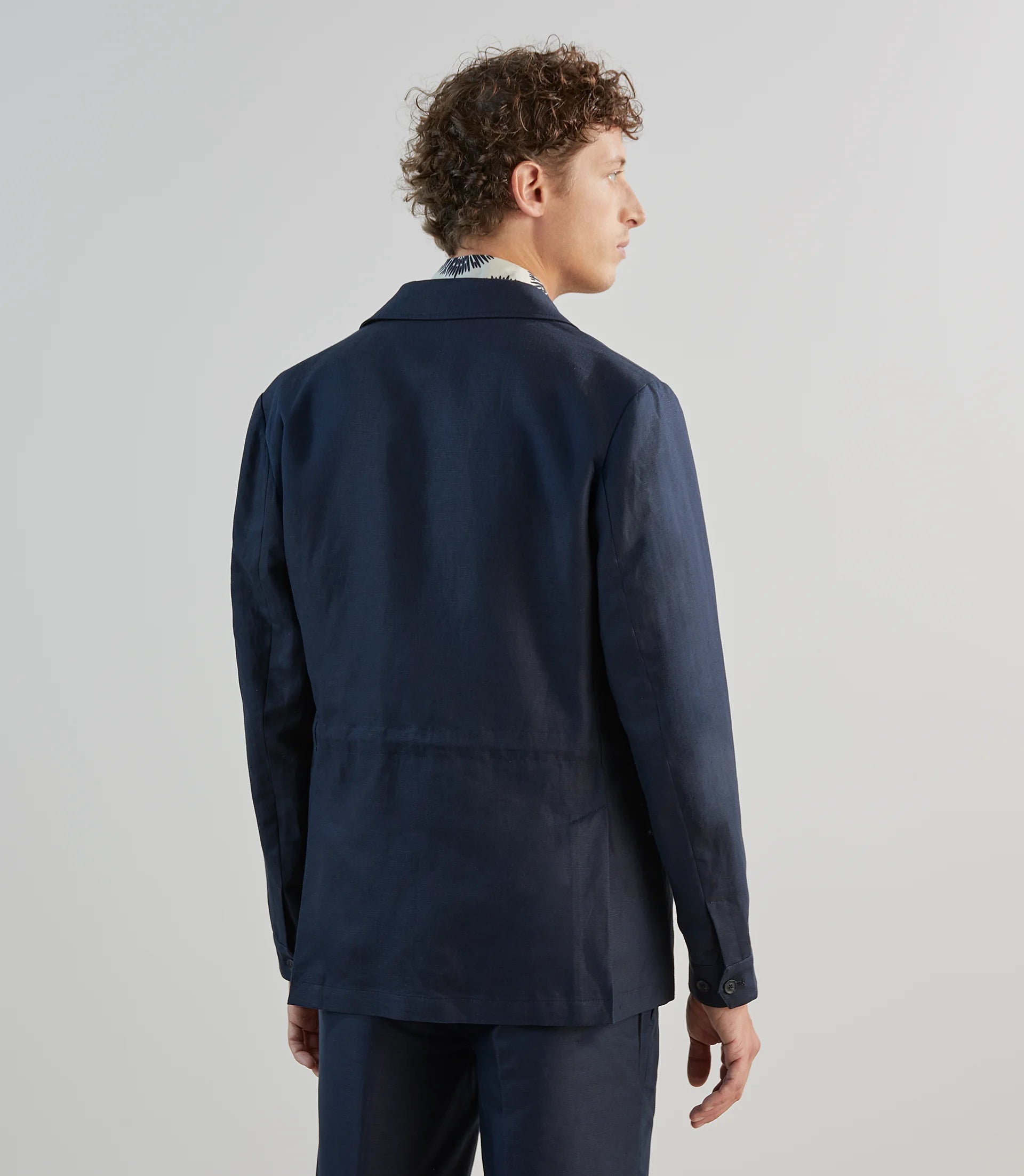 Veste casual saharienne marine - IZAC