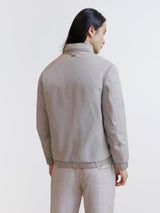 Beige hooded jacket