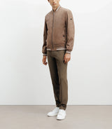 Blouson col teddy taupe