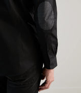 Chemise ville avec coudières noire - IZAC
