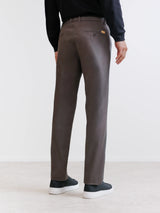 Chestnut stretch cotton pants