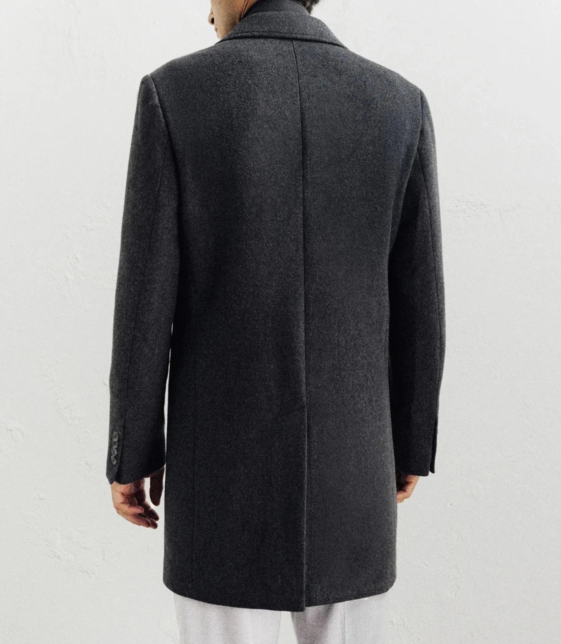 Manteau ville à parmenture amovible gris foncé - IZAC