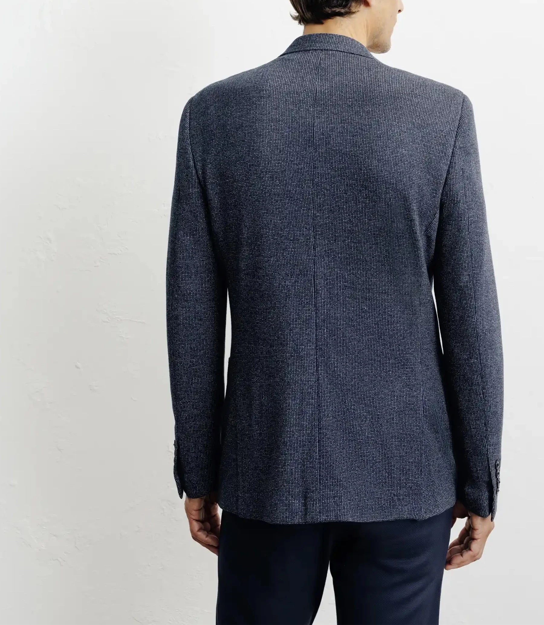 Veste casual en maille marine