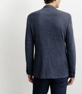 Veste casual en maille marine