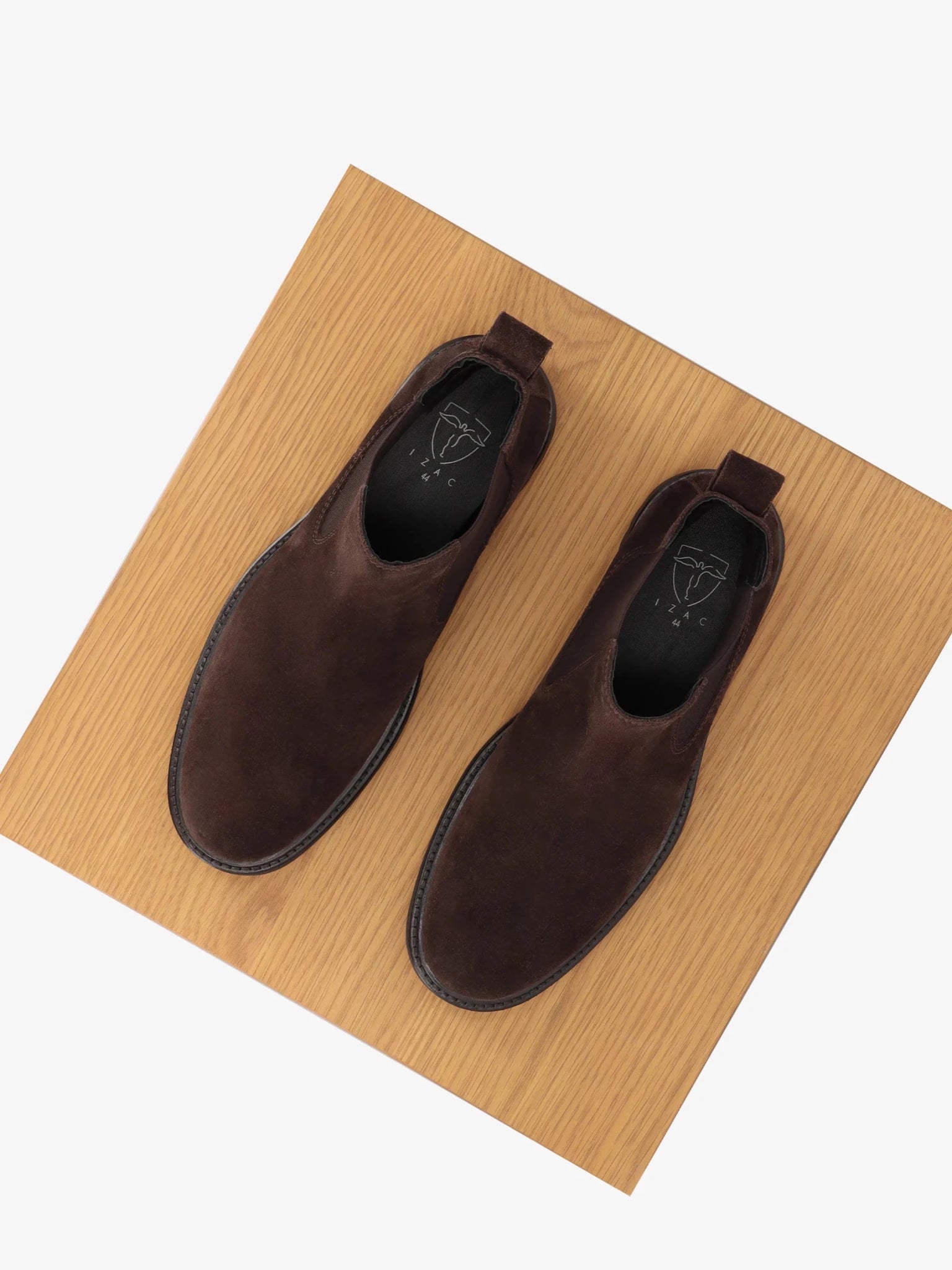 Bottines chelsea en suède marron - IZAC