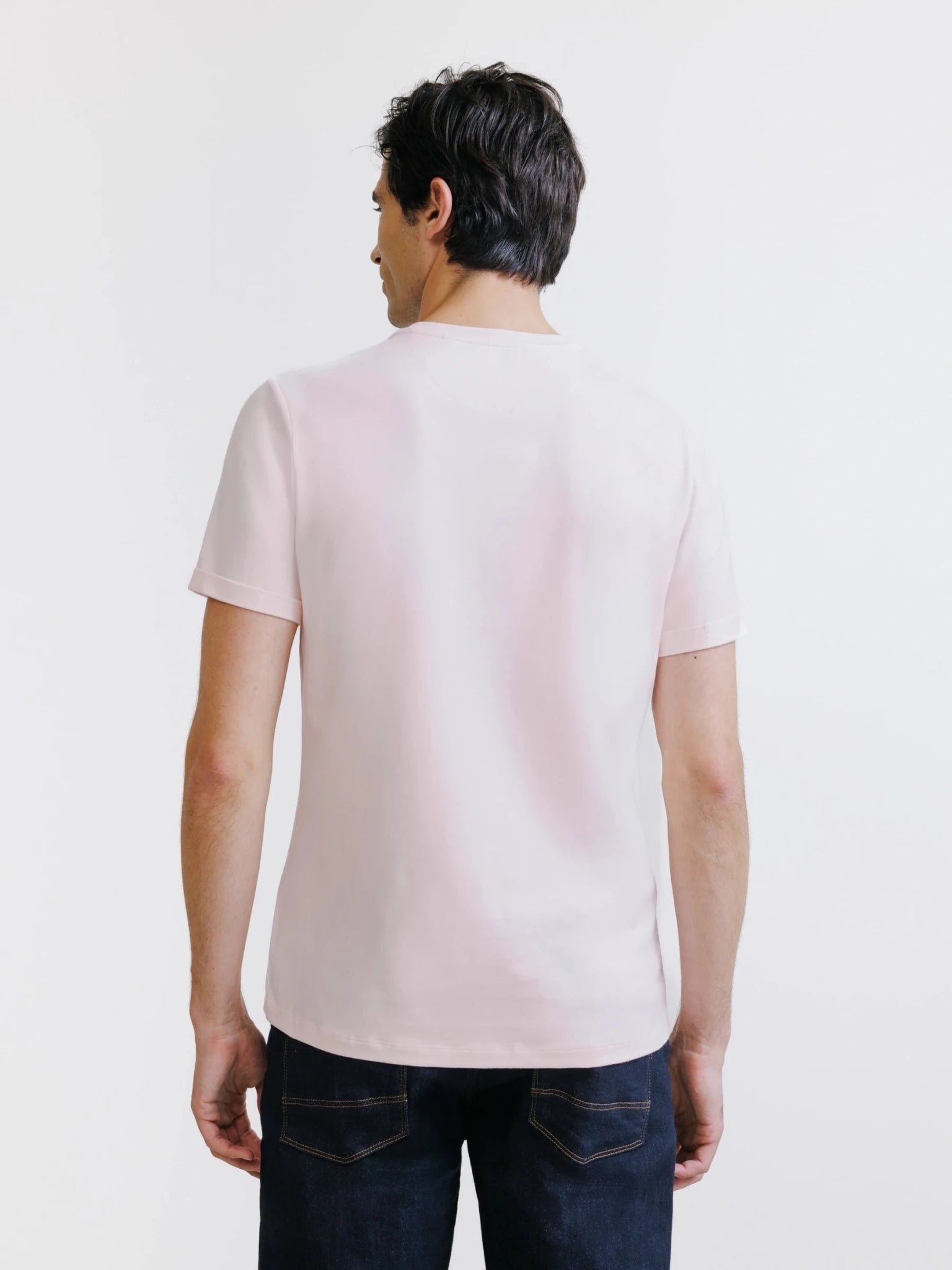 Light pink crew neck t-shirt