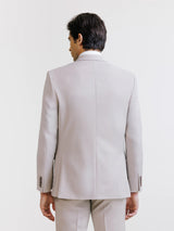 Costume 2 boutons en laine majoritaire beige