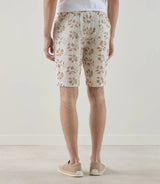 Bermuda avec taille élastiquée beige