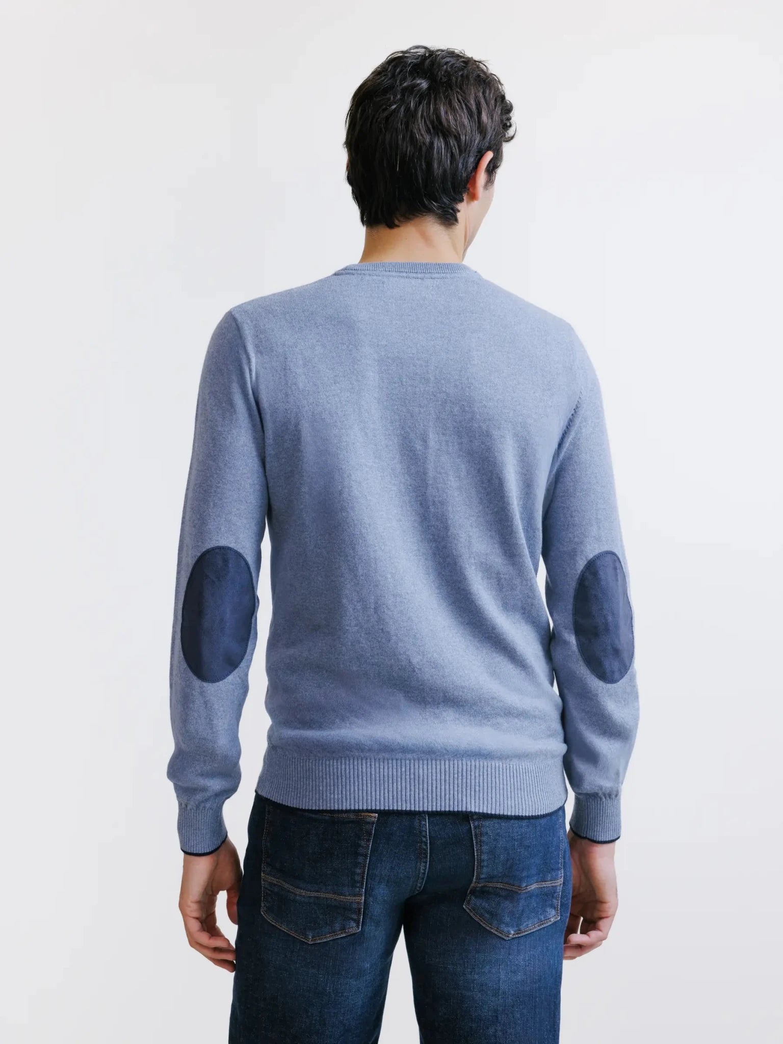 Pull col rond indigo - IZAC