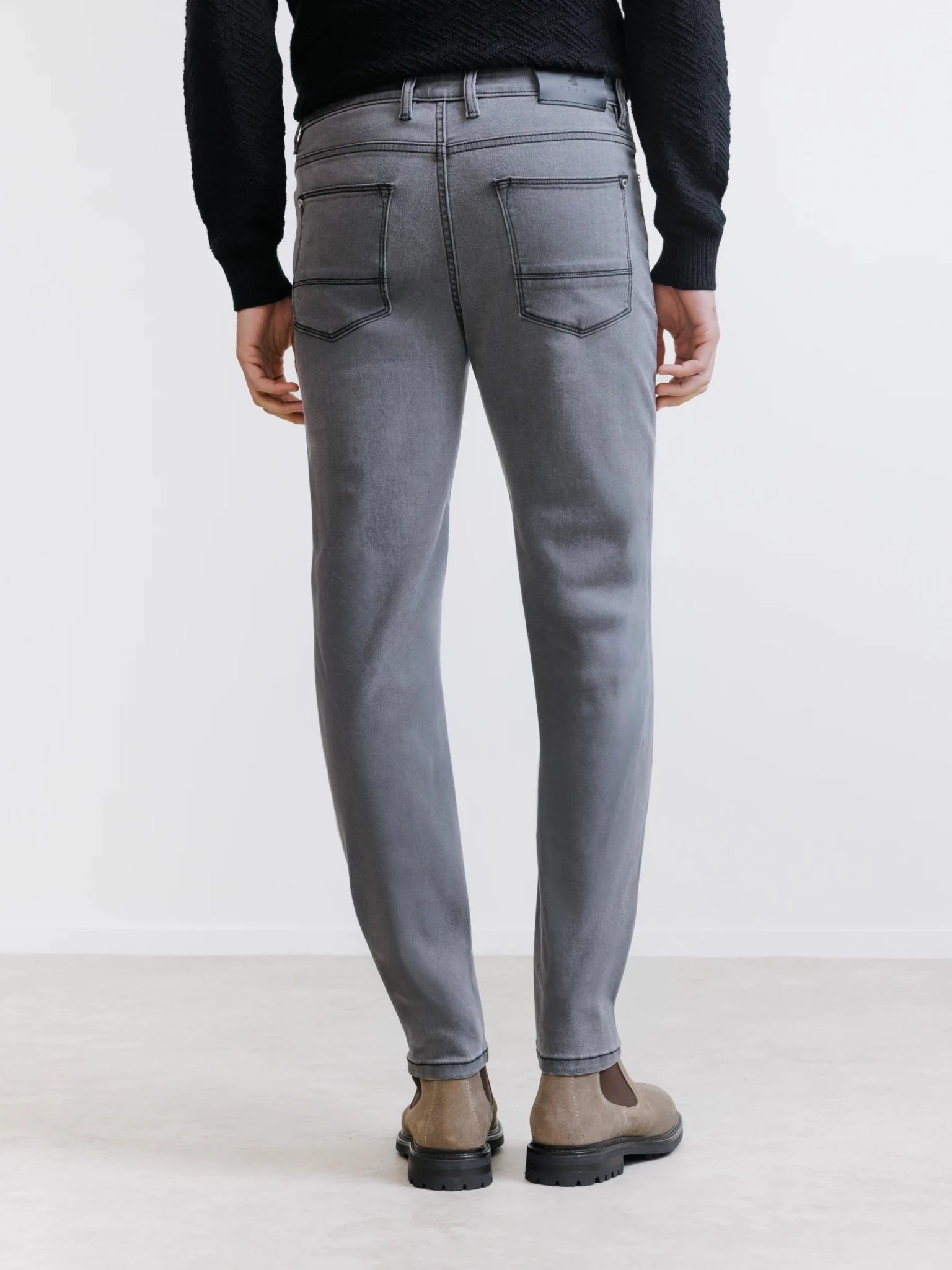 Jean 5 poches slim anthracite - IZAC