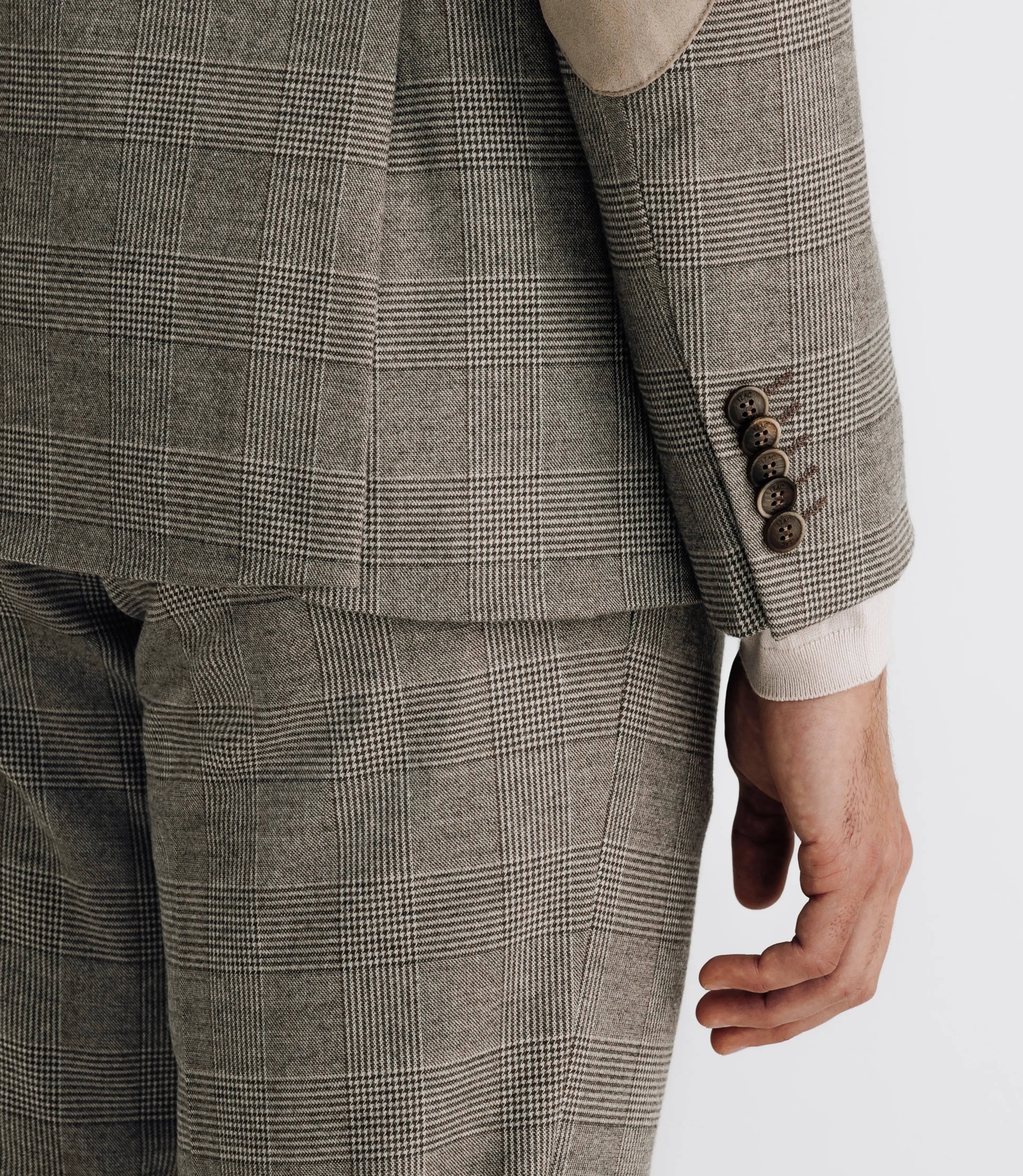 Veste ville séparable à carreaux beige - IZAC