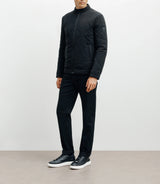 Blouson col motard noir
