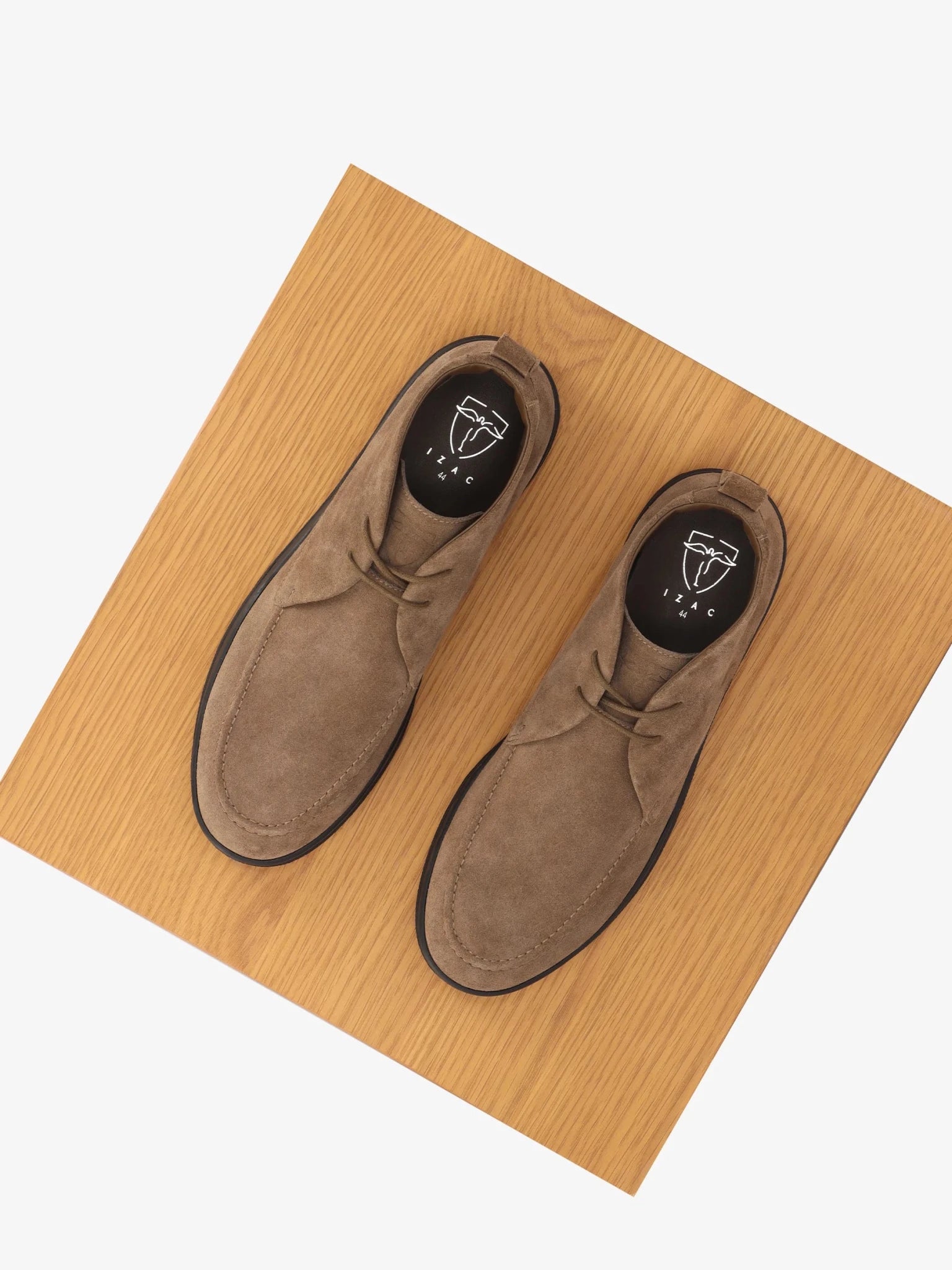Bottines casual en suède taupe - IZAC