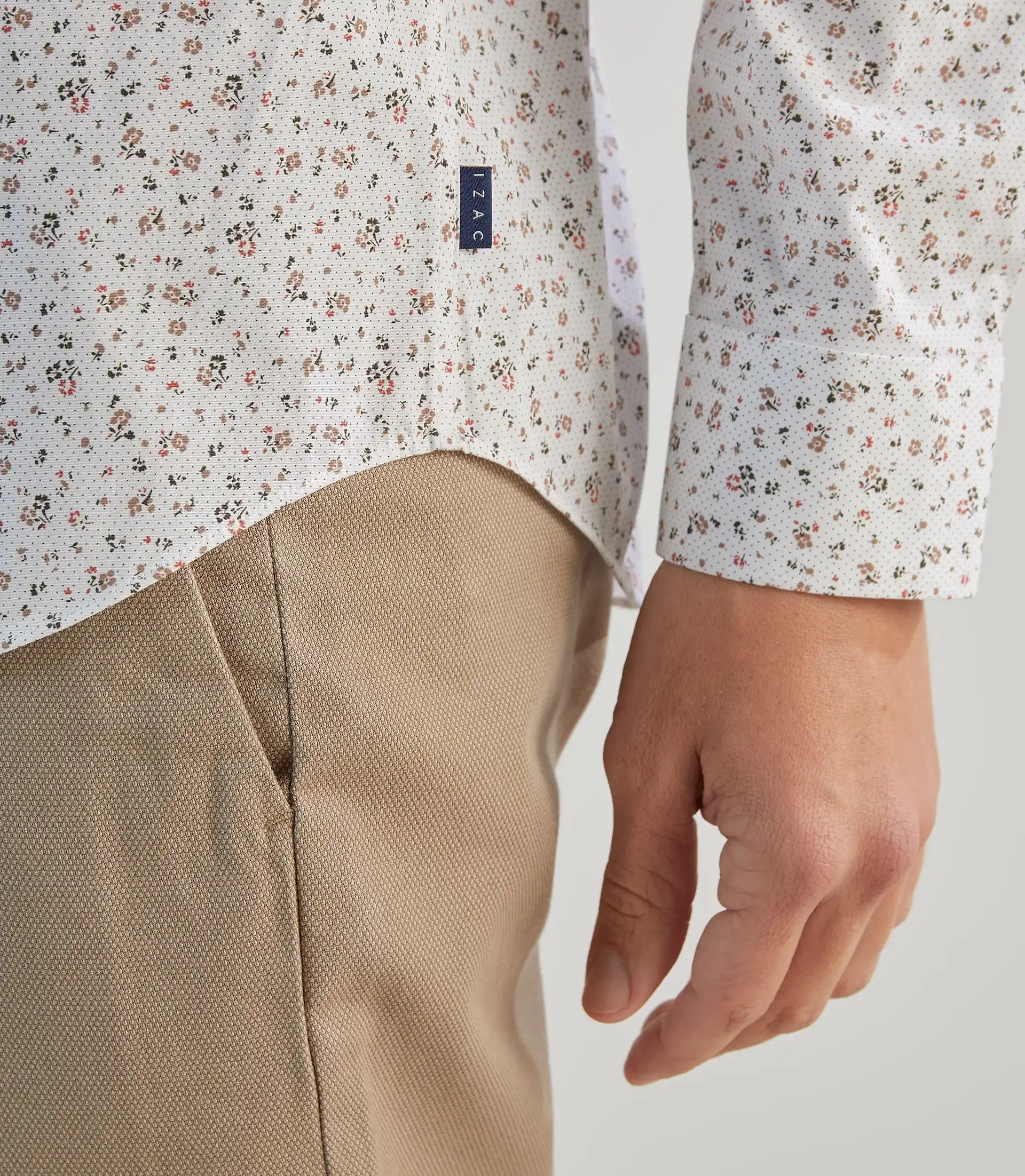 Chemise fantaisie beige - IZAC