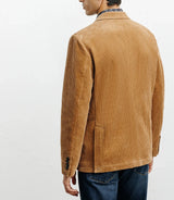 Veste en velours côtelé camel