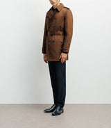 Trench croisé marron