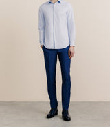 100% cotton shirt without blue ironing