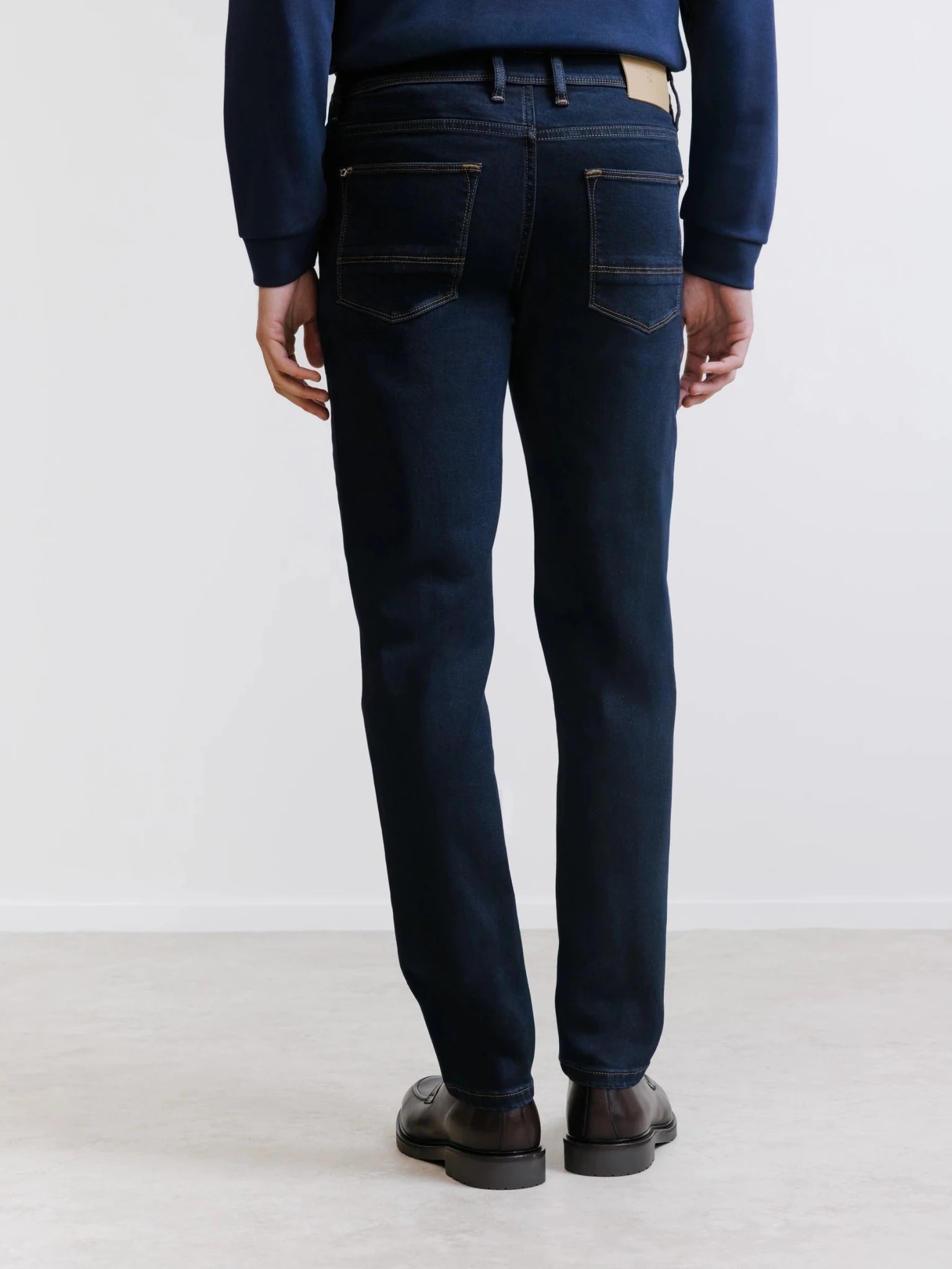 Jean 5 poches slim marine foncé - IZAC