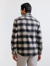 Brown checked overshirt