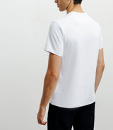 T-shirt col V blanc