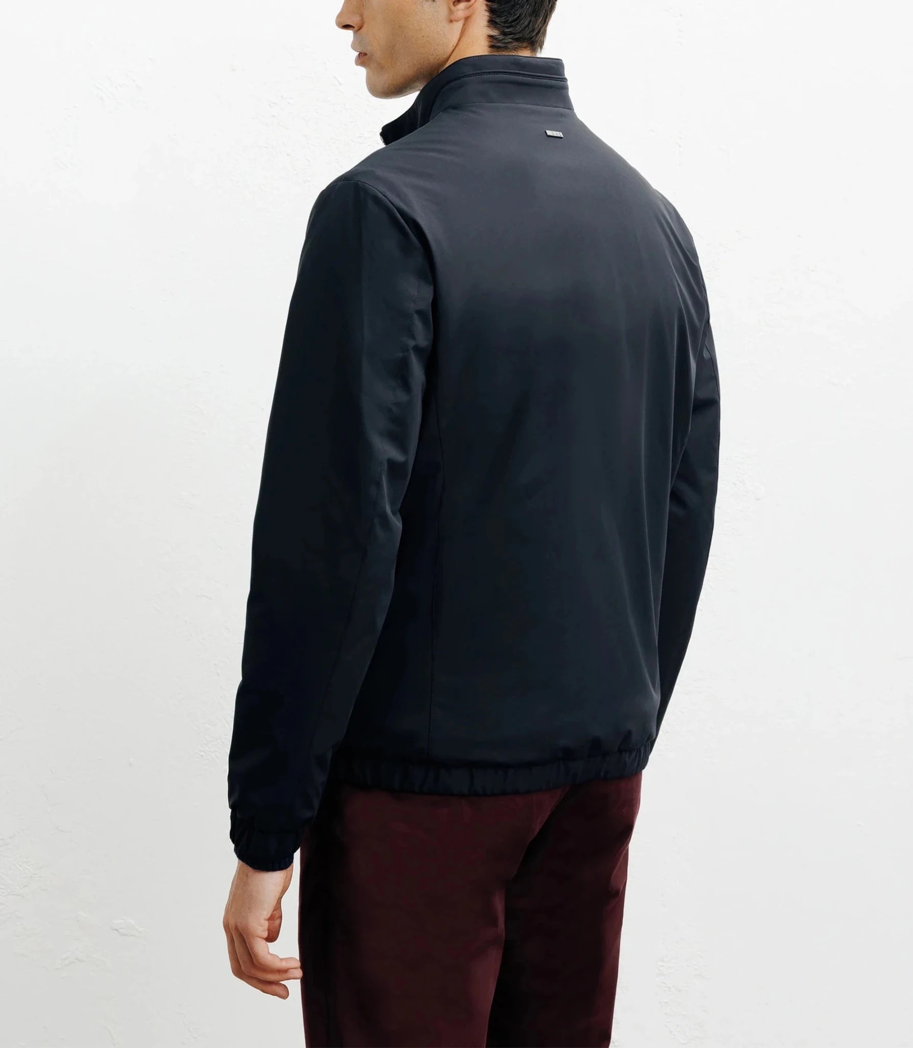 Blouson col chemise marine - IZAC