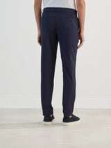 Pantalon ville en tissu technique marine