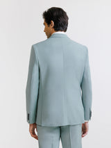 Costume 2 boutons laine majoritaire vert clair