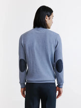 Pull col montant demi zippé indigo - IZAC