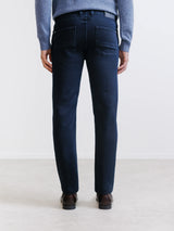 Slim fit navy 5-pocket jeans