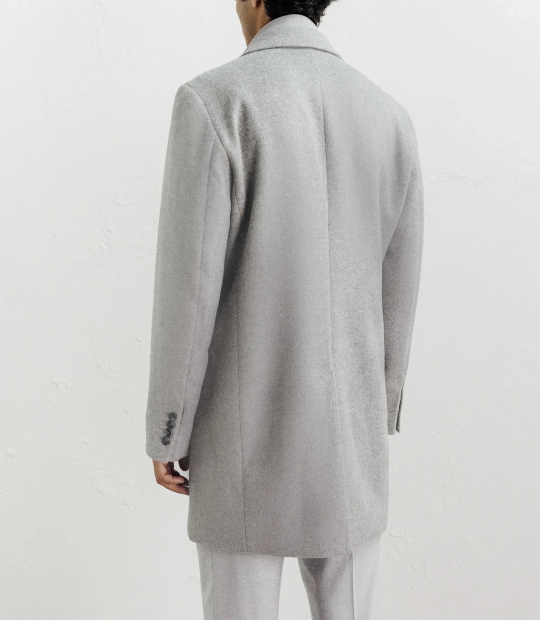 Manteau ville à parmenture amovible gris clair - IZAC
