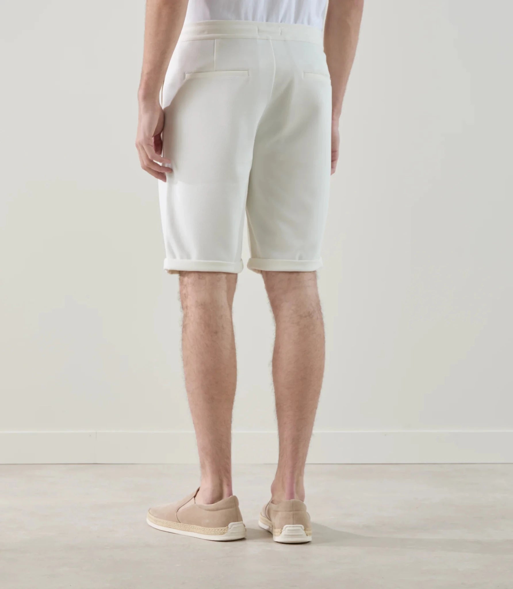 Bermuda en maille écru - IZAC