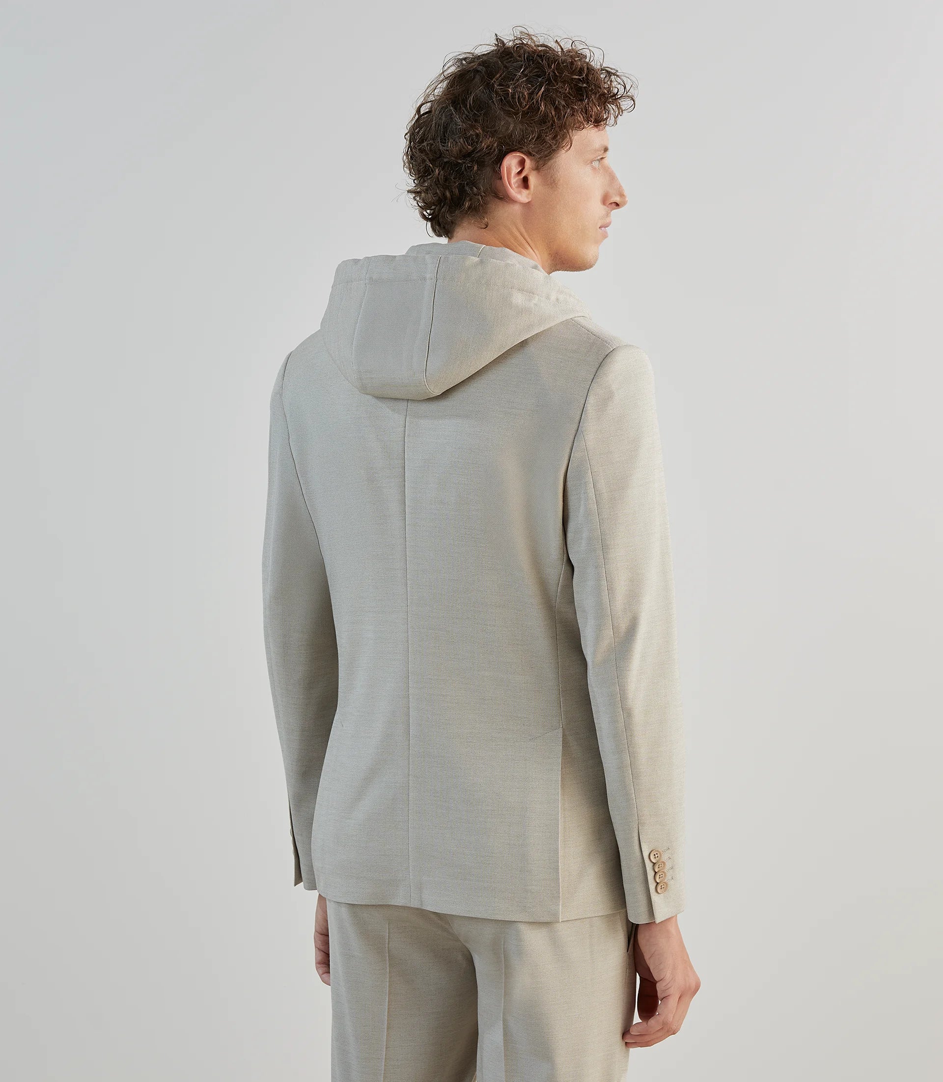 Veste ville avec parementure beige - IZAC