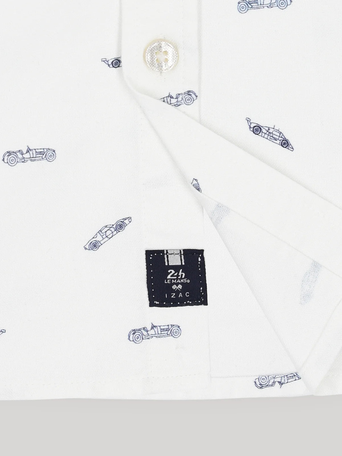 Chemise casual blanche 24h Le Mans - IZAC