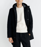 Parka à capuche noire