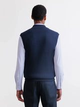 Gilet zippé sans manches marine