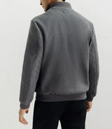 Blouson col montant gris