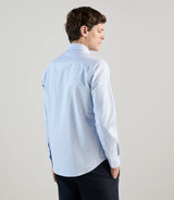 Chemise casual avec col boutonné ciel - IZAC